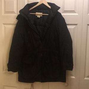 Eddie Bauer woman jacket with hoodie wear twice